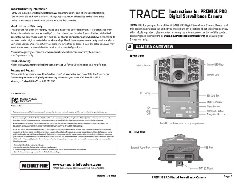 Moultrie PREMISE PRO instructions
