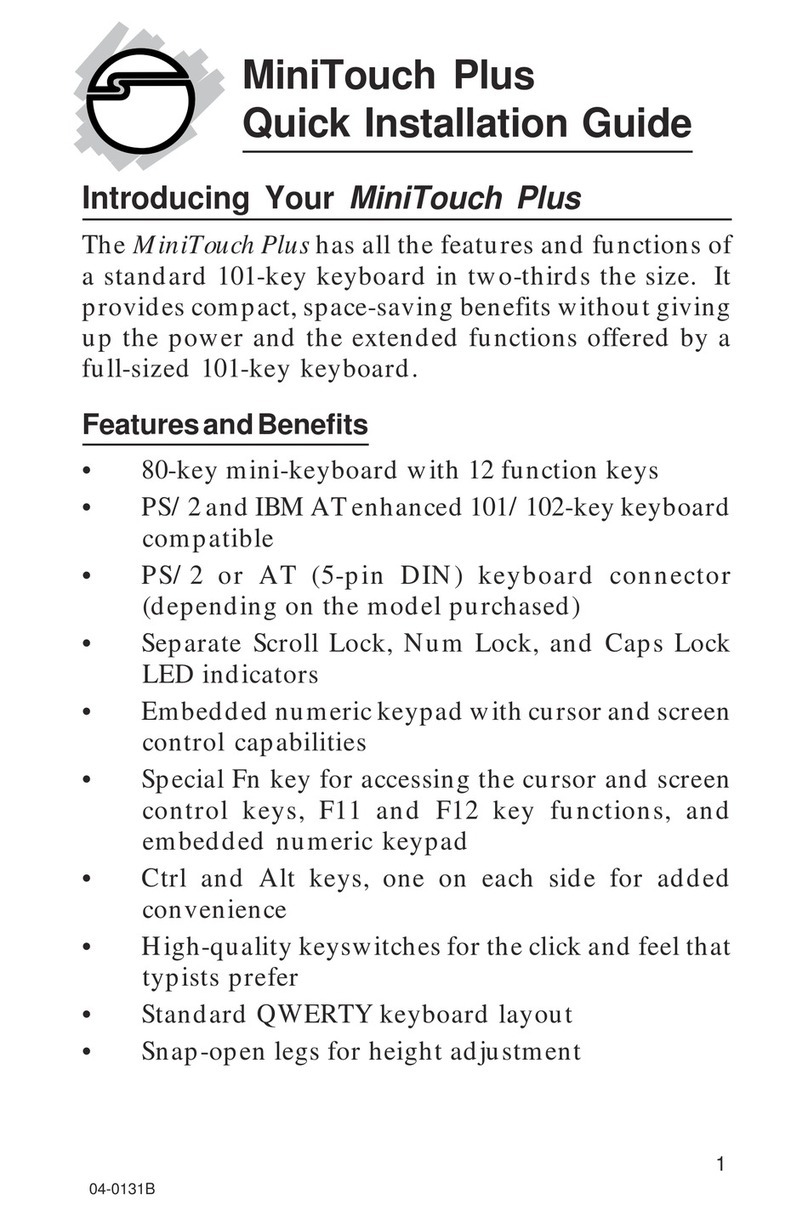 SIIG MiniTouch Plus User manual