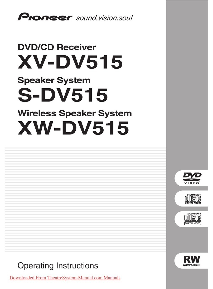 Pioneer XV-DV515 operating instructions