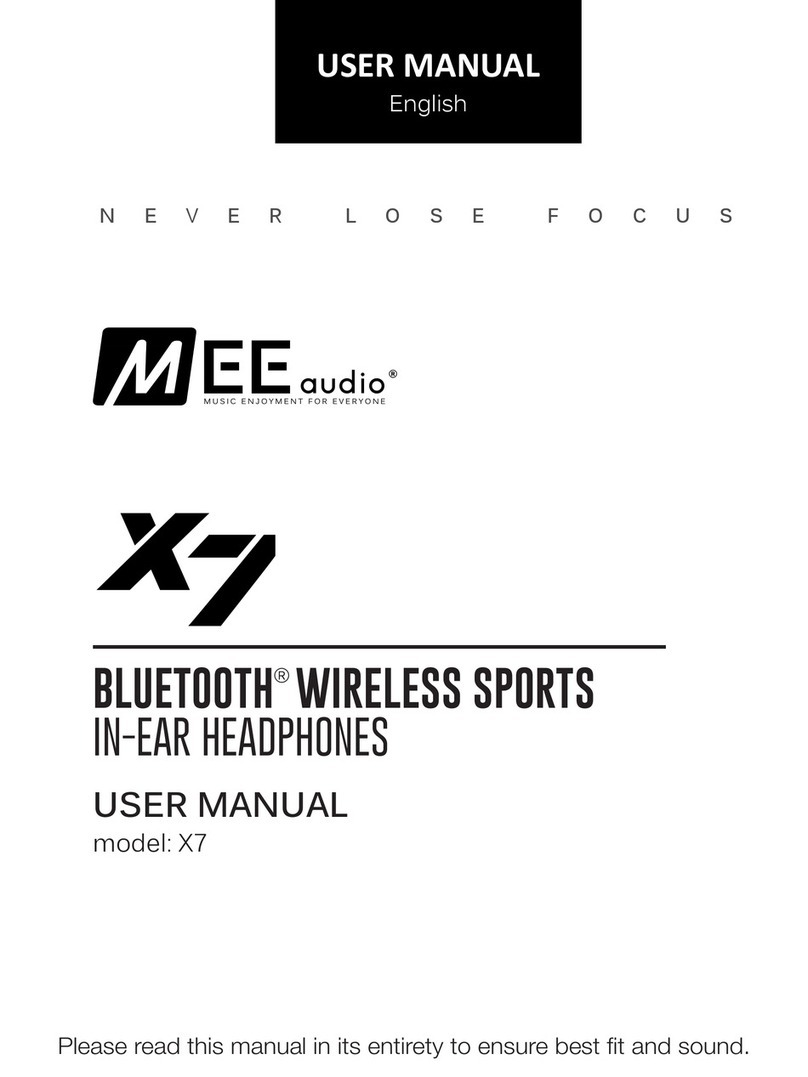 MEE X7 User manual