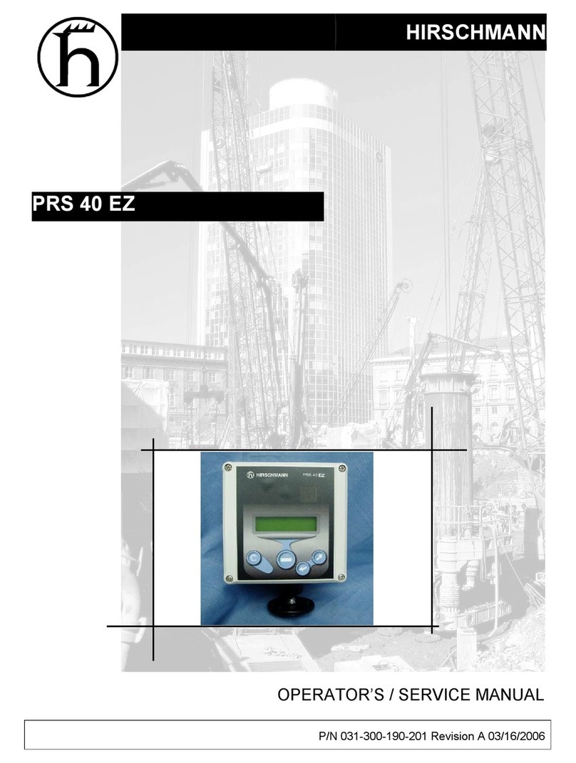 Hirschmann PRS 40 EZ Operating manual