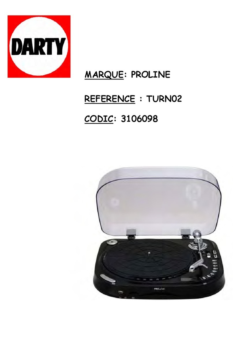 Proline TURN02 operating instructions