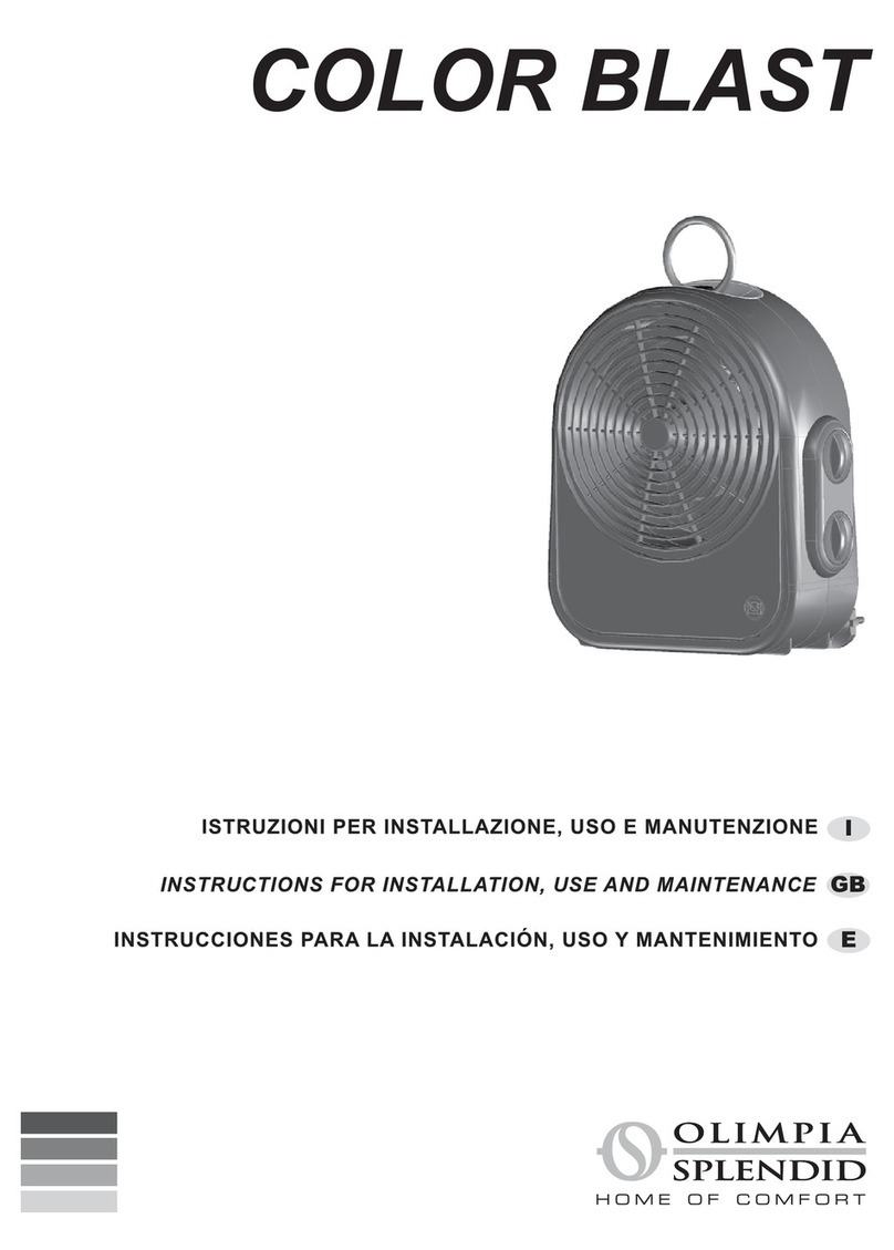 Olimpia splendid COLOR BLAST Parts list manual
