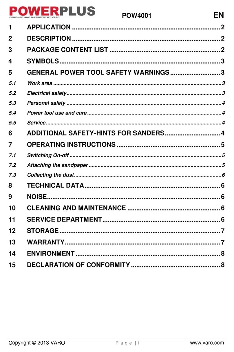 Powerplus POW4001 user manual