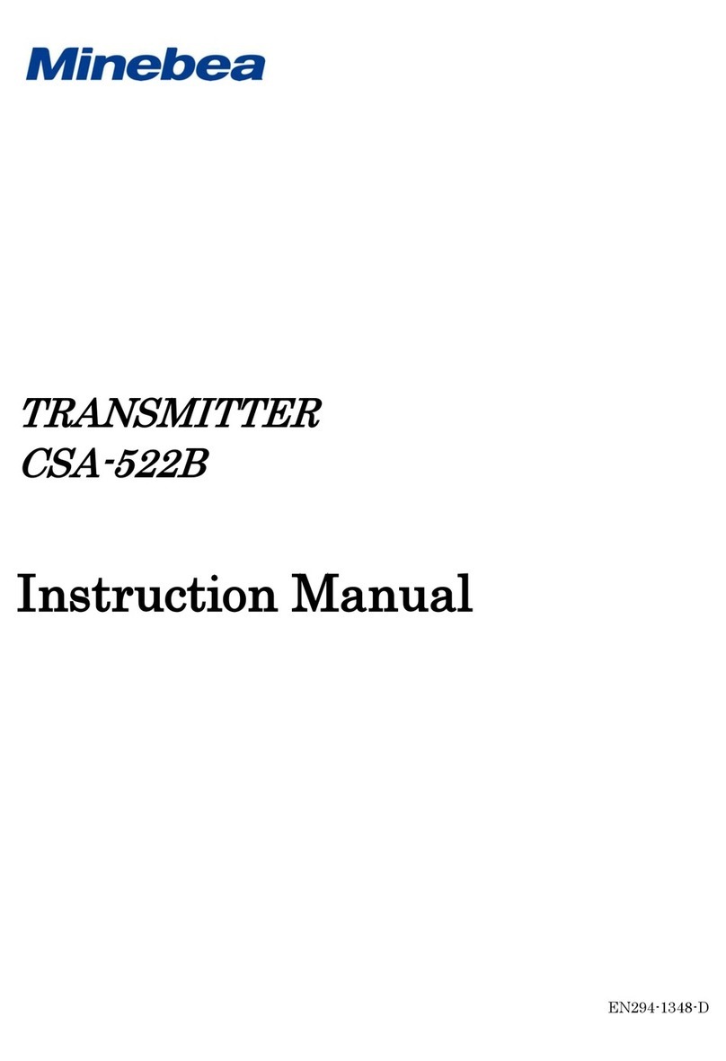 Minebea CSA-522B instruction manual