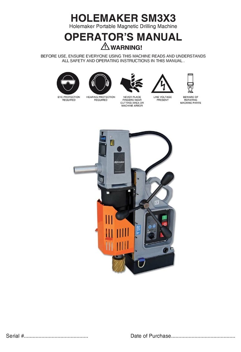 HOLEMAKER Holemaker SM3X3 Operator's manual