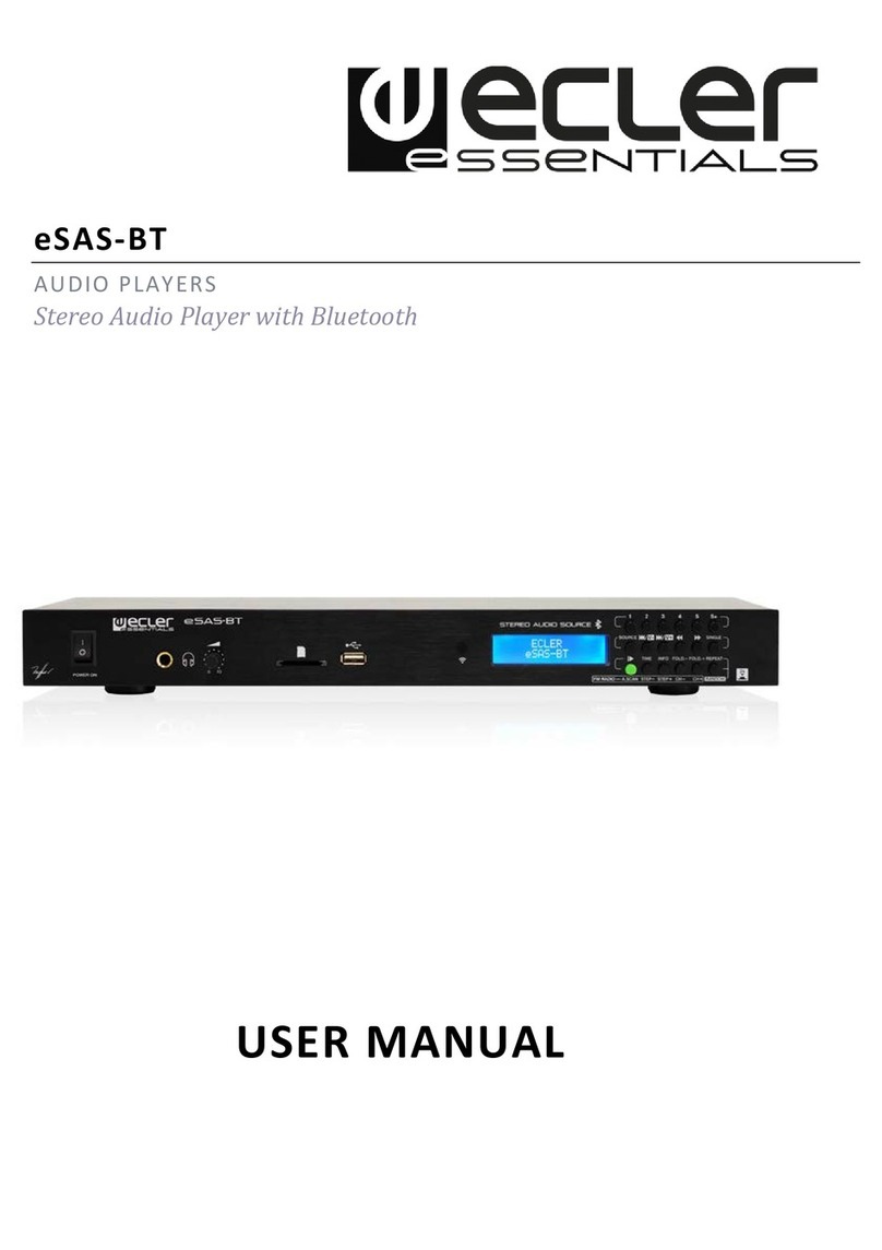 Ecler esas-bt user manual