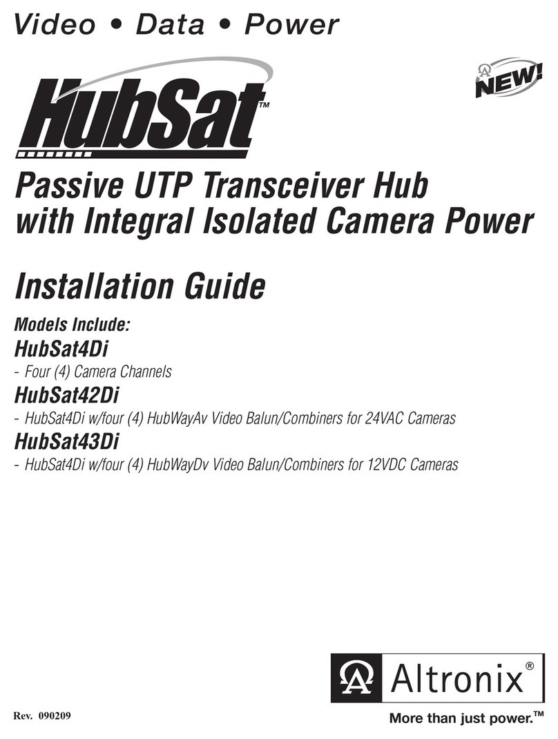 Altronix HubSat4Di User manual