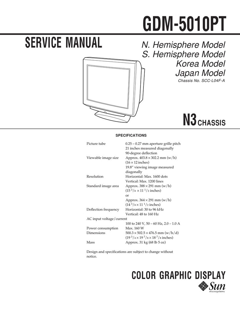 Sun Microsystems GDM-5010PT User manual