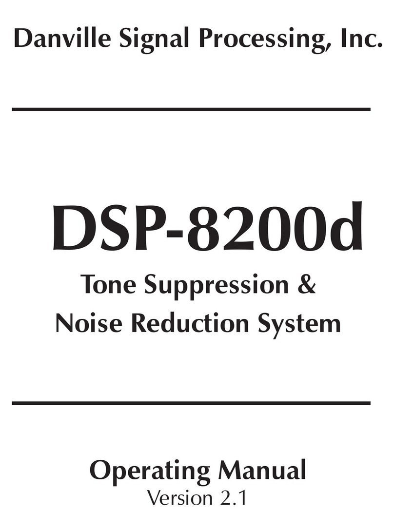 Danville Signal Processing DSP-8200d operating manual Danville Signal Processing DSP-8200d operating manual