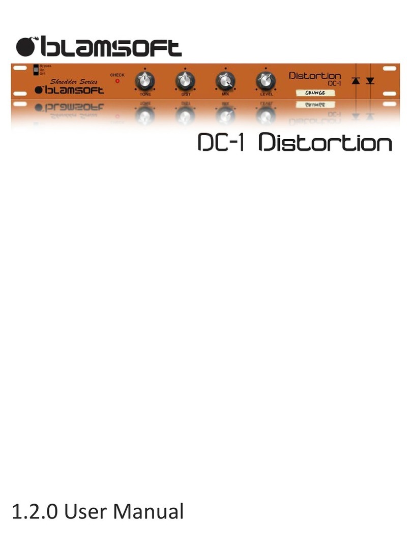 Blamsoft DC-1 distortion user manual