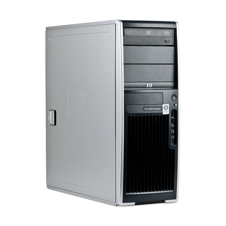 HP Xw4600 - Workstation - 2 GB RAM User instructions