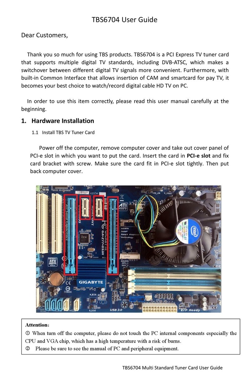 TBS technologies TBS6704 User manual