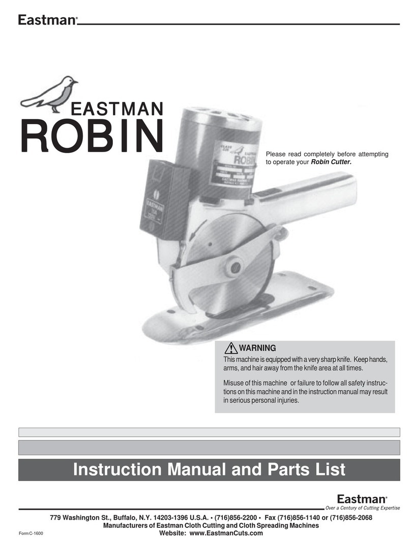 EASTMAN Robin Instruction manual and parts list