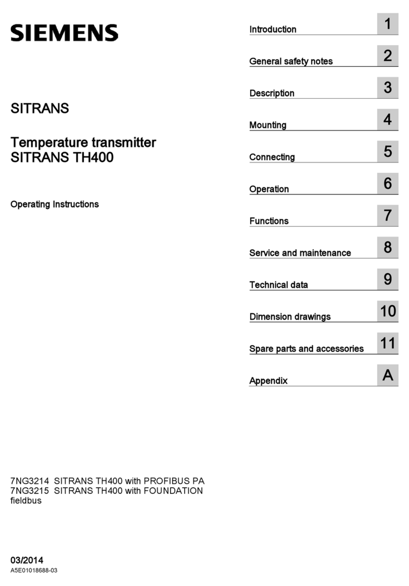 Siemens SITRANS TH400 User manual