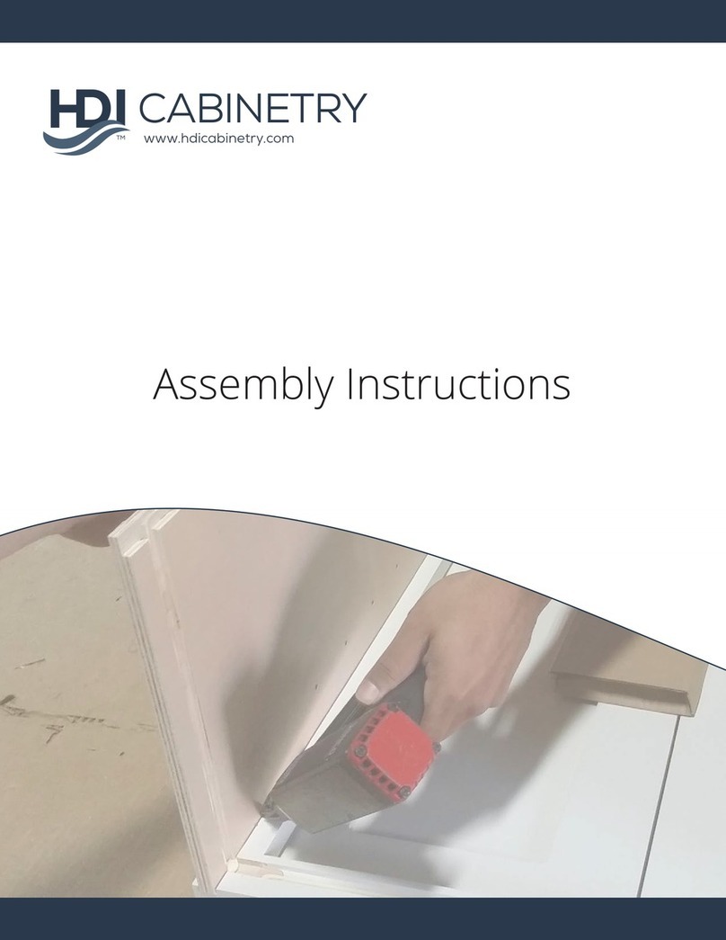 HDI Cabinetry framed series Assembly instructions