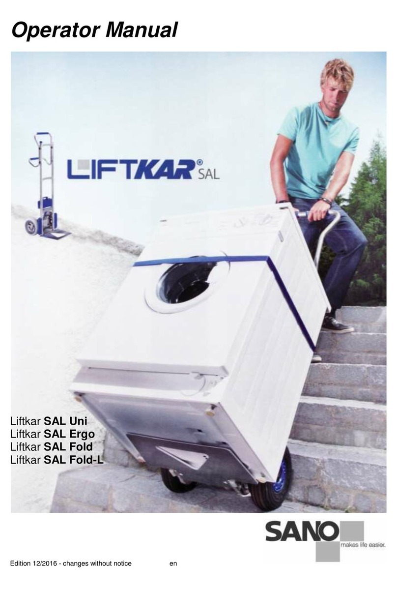 SANO Liftkar SAL Uni Operator's manual
