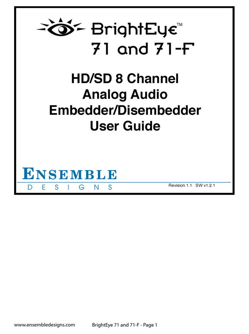 Ensemble Designs brighteye 71 user guide