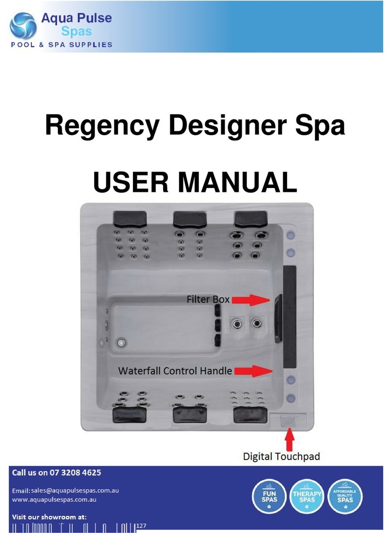 Aqua Pulse Spas regency designer user manual Aqua Pulse Spas regency designer user manual