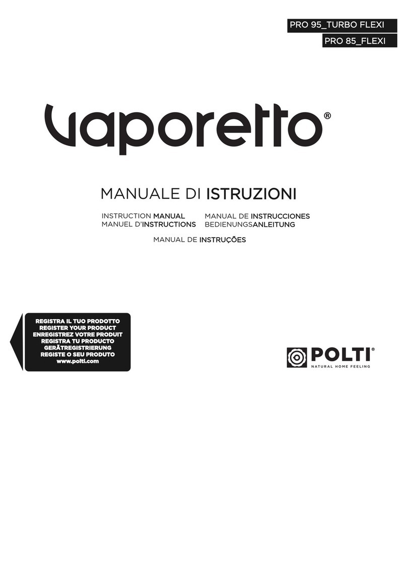 Vaporetto PRO95 TURBO FLEXI instruction manual