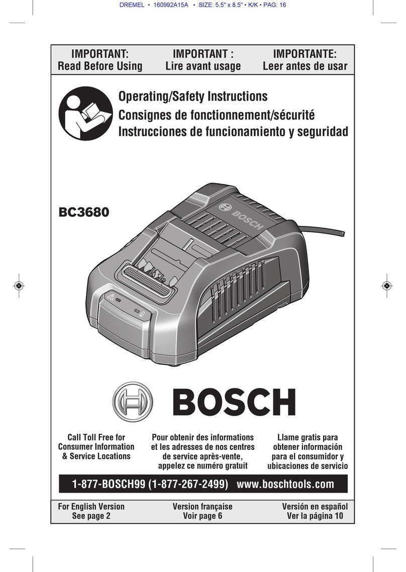 Bosch BC3680 User manual