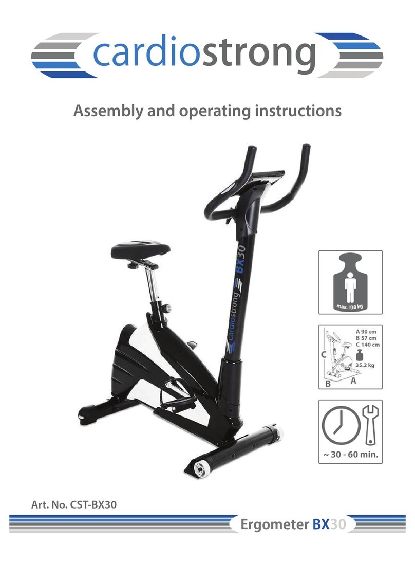CARDIOSTRONG Ergometer BX30 User manual
