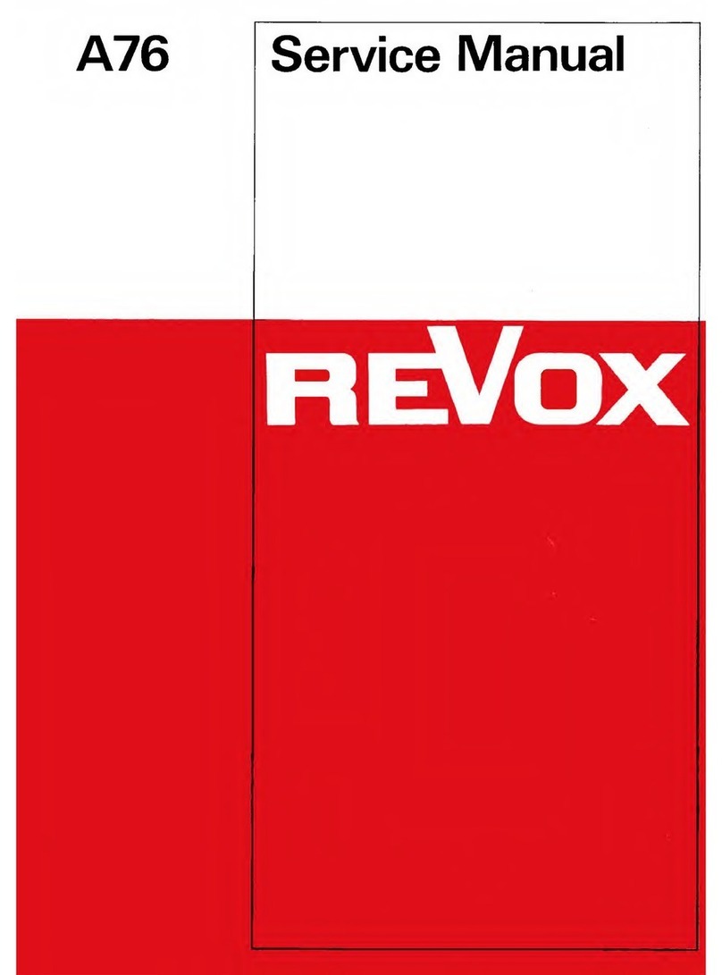 Revox A76 User manual