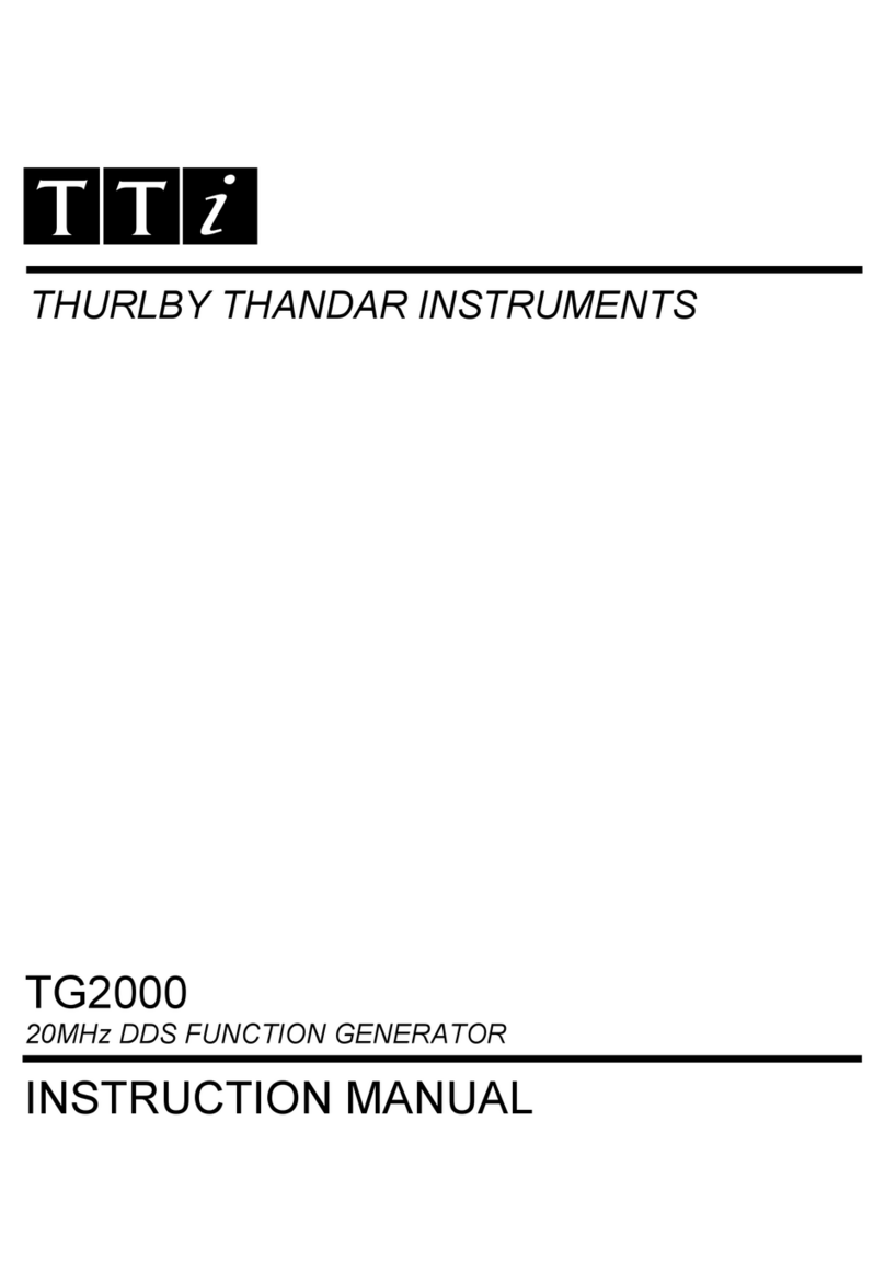 TTI tg2000 User manual