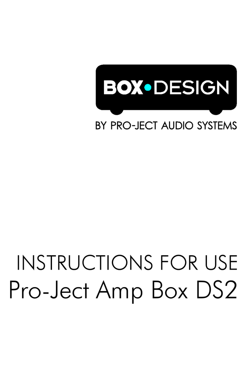 Pro-Ject Audio Systems DS2 Instructions for use