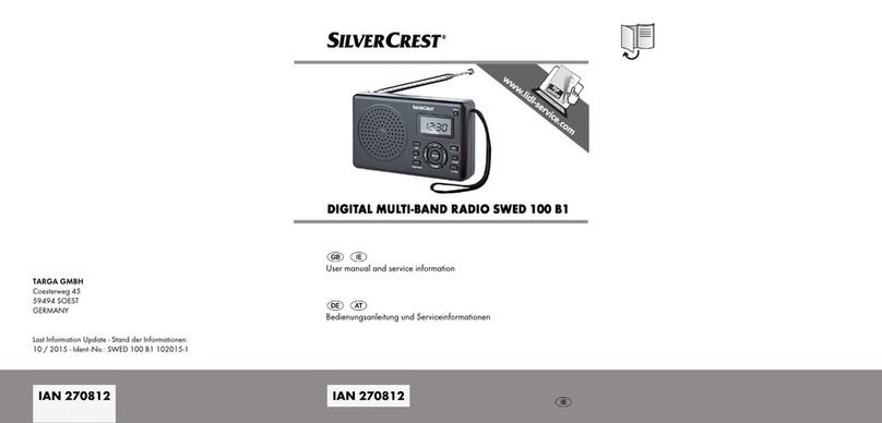 Silvercrest SWED 100 B1 User manual and service information Silvercrest SWED 100 B1 User manual and service information