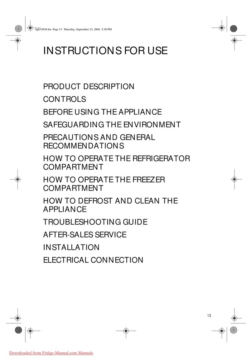 Whirlpool ARG 926 User manual