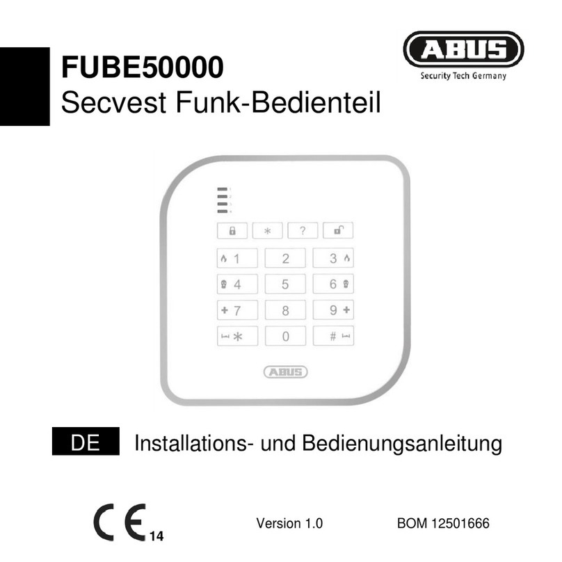 Abus FUBE50000 Installation and operating instructions