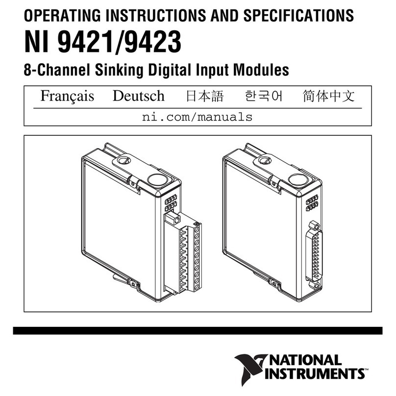 National Instruments NI 9423 User manual