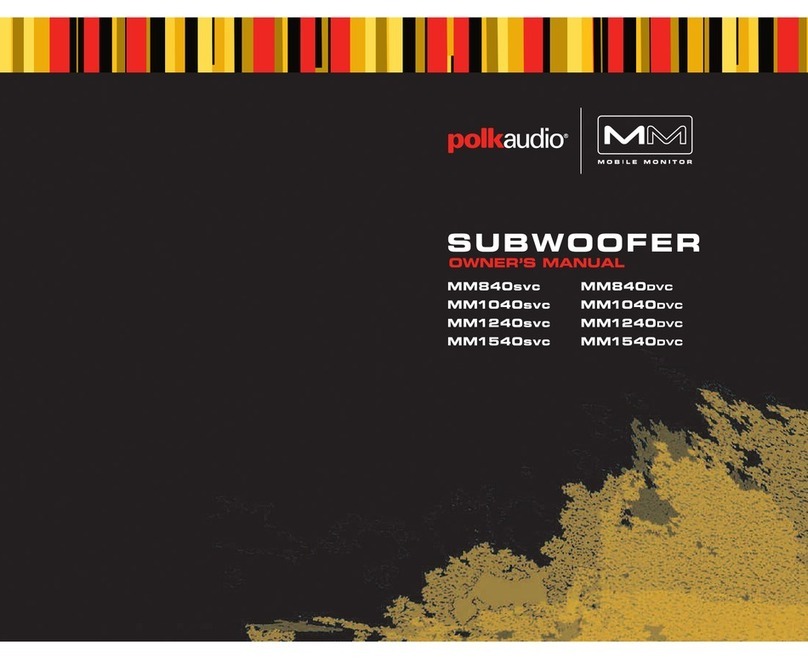 Polk Audio MM840svc User manual