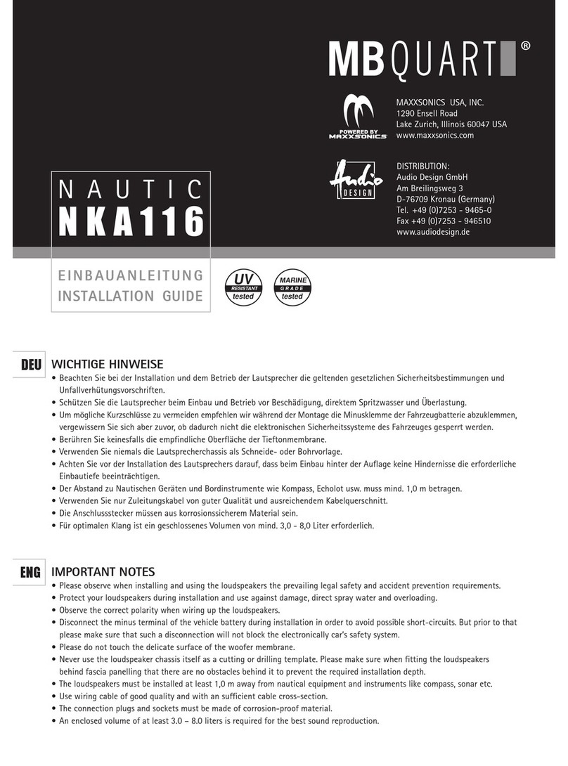 MB QUART nautic NKA116 User manual