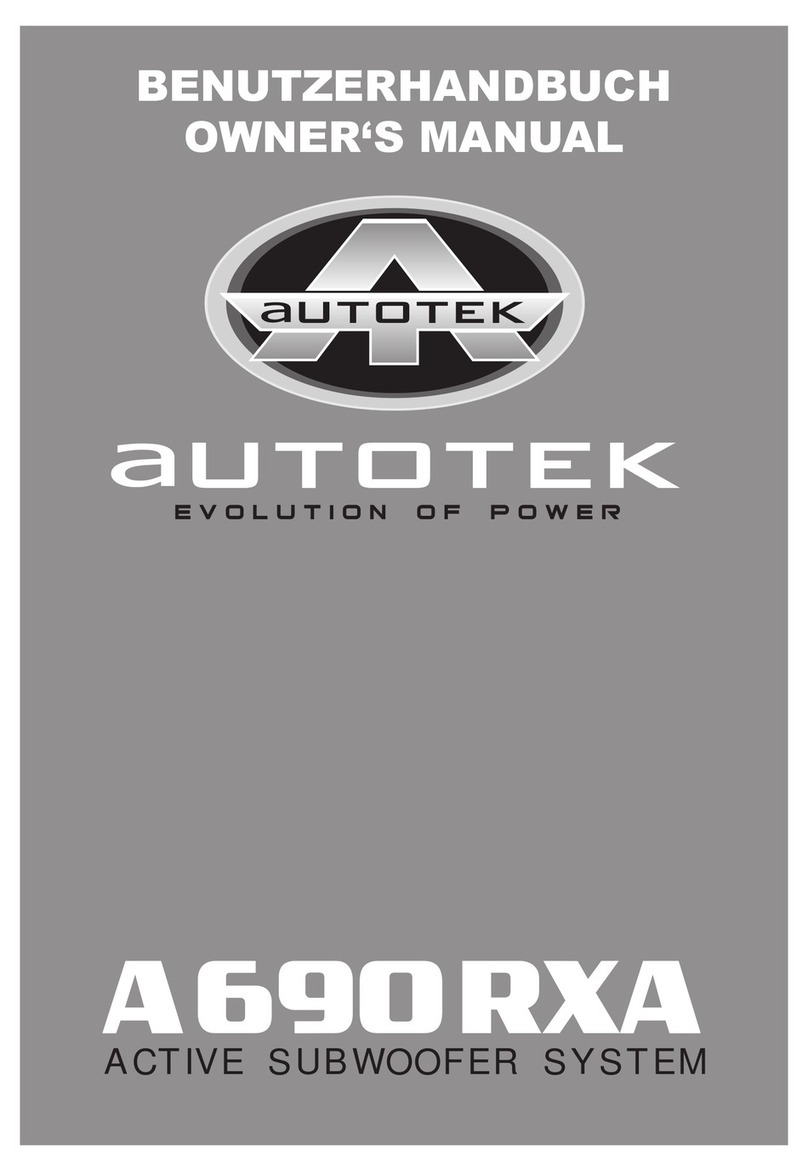 Autotek A690RXA User manual