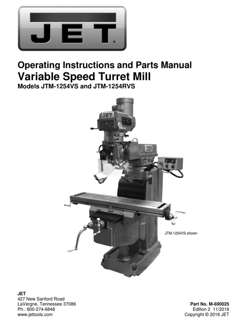 Jet JTM-1254VS Service manual