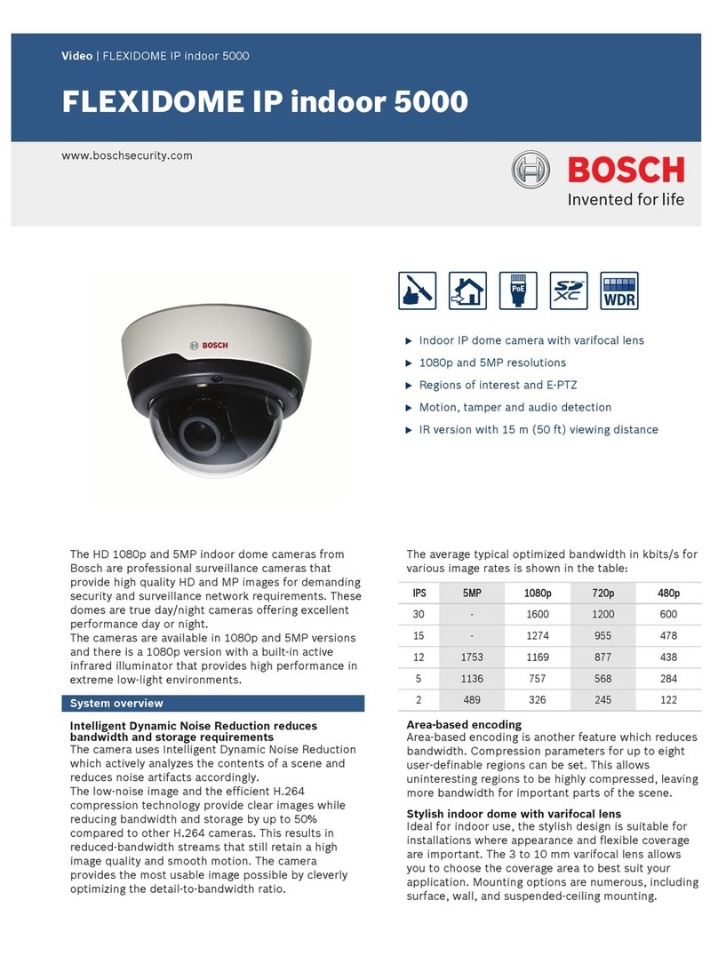 Bosch FLEXIDOME IP indoor 5000 Owner's manual