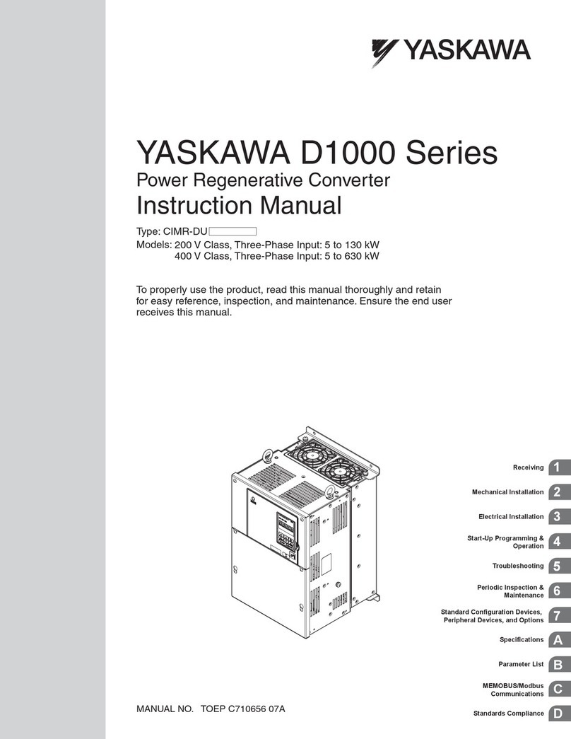 YASKAWA D1000 Series instruction manual