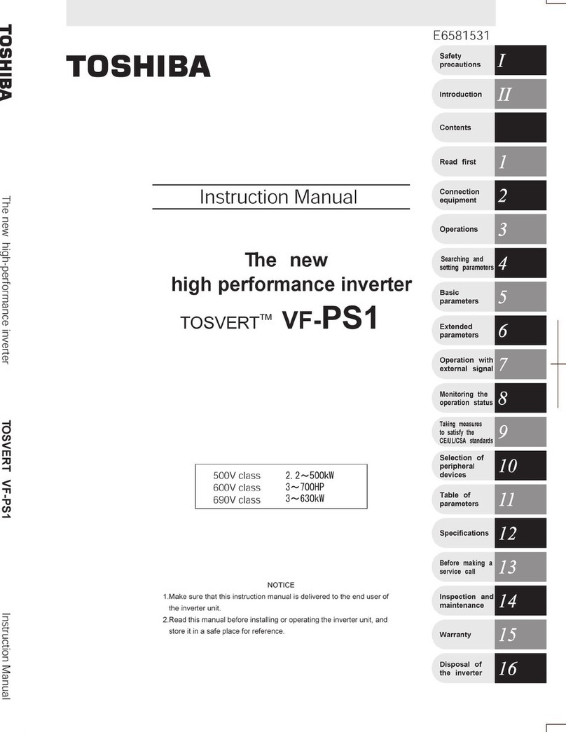 Toshiba TOSVERT VF-PS1 User manual