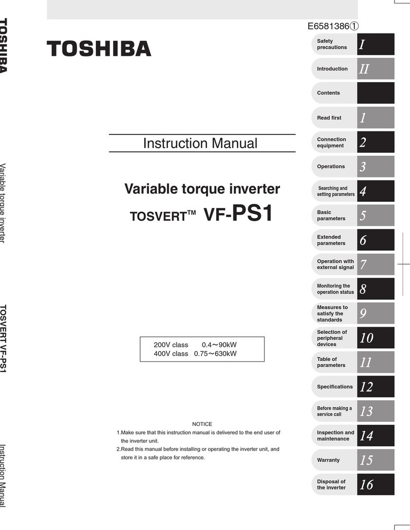 Toshiba TOSVERT VF-PS1 User manual