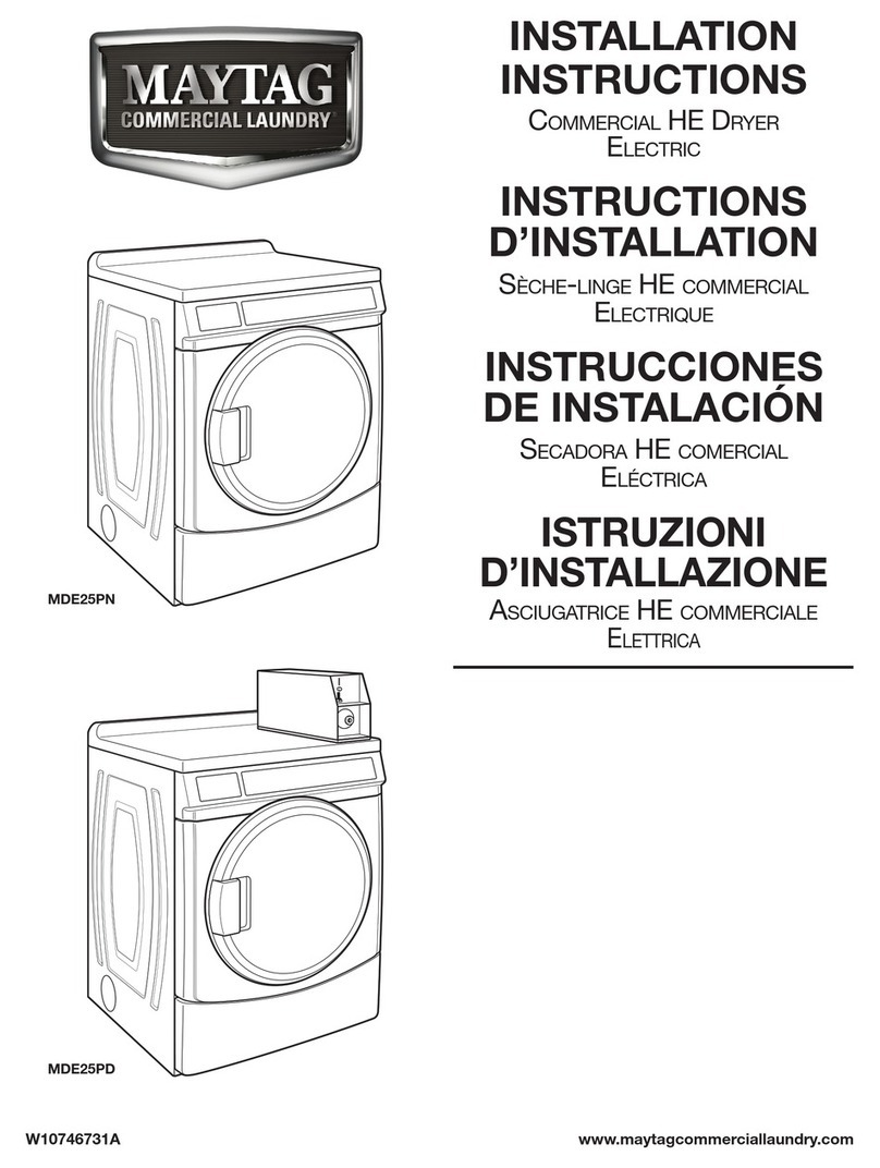 Maytag MDE25PN User manual
