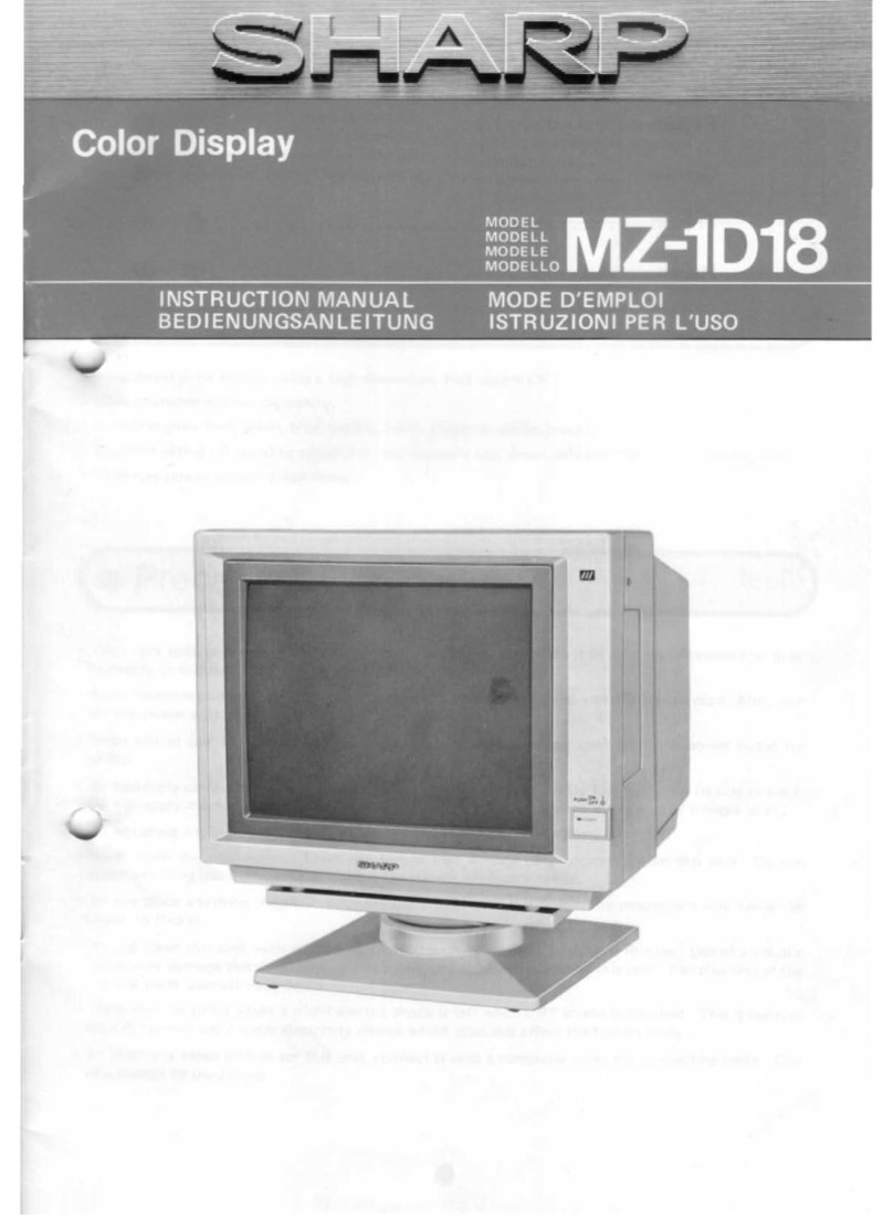 Sharp MZ-1D18 User manual Sharp MZ-1D18 User manual