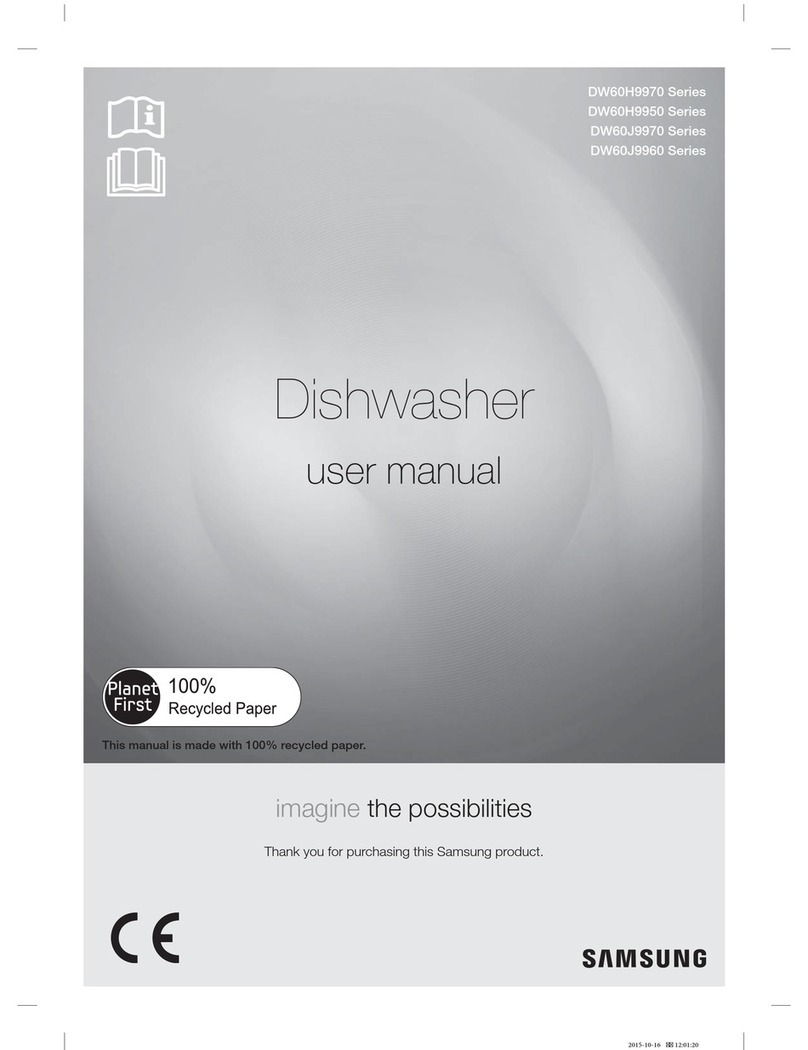 Samsung DW60H9950 Series User manual Samsung DW60H9950 Series User manual