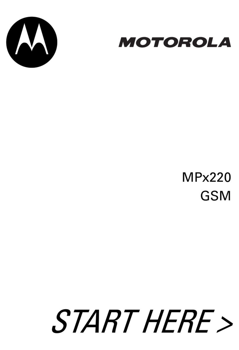 Motorola MPx220 GSM User manual