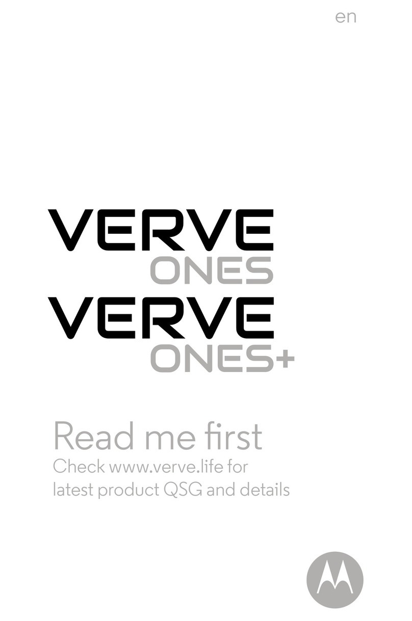 Verve ONES user manual