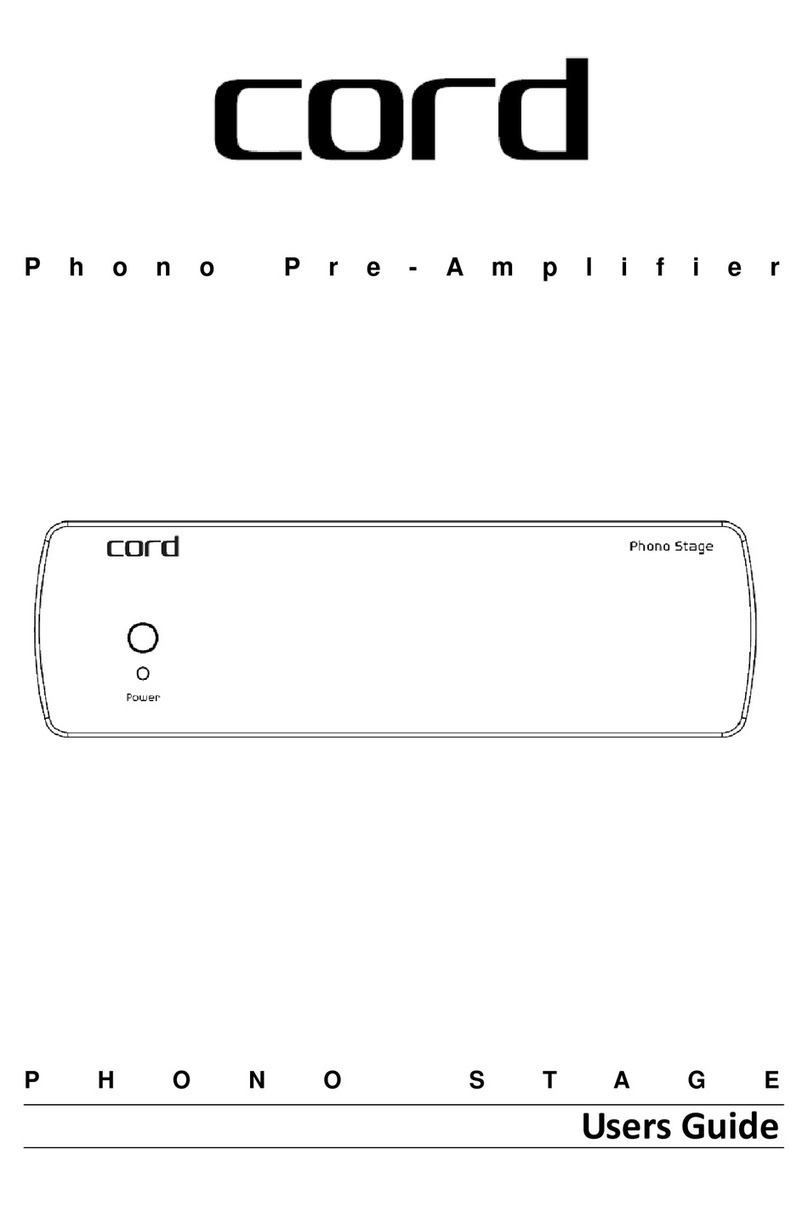 Cord Phono Stage user guide
