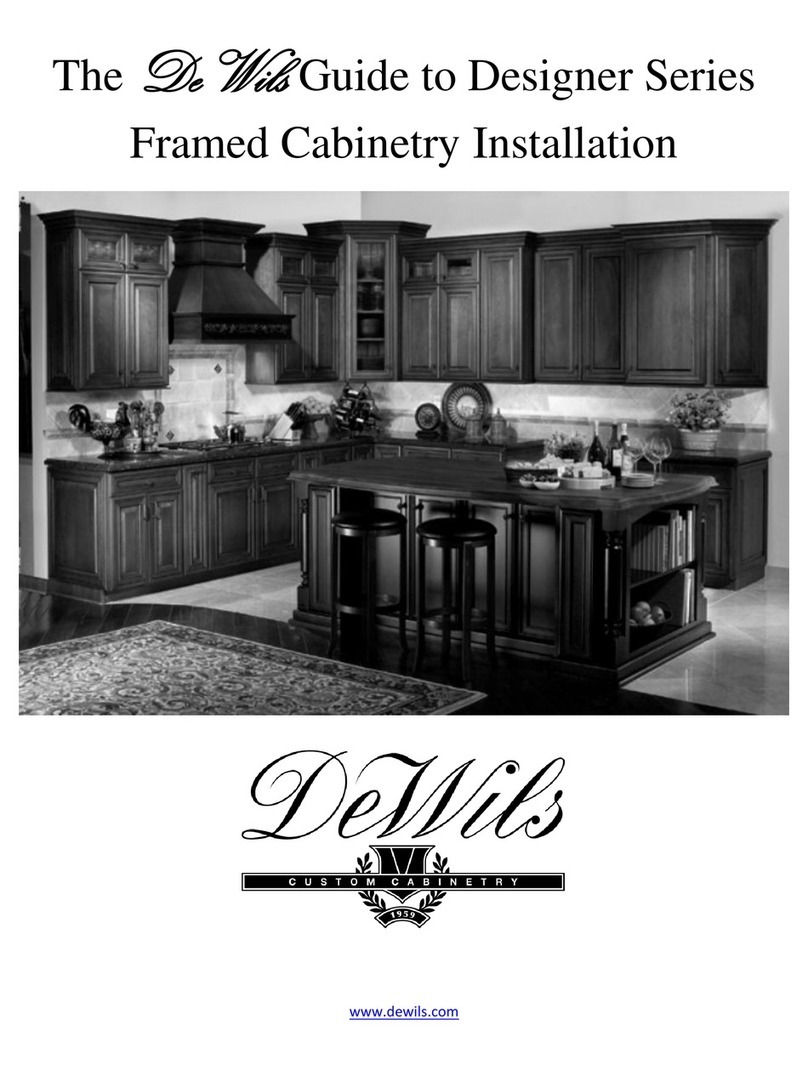 Dewils Framed Cabinetry installation guide