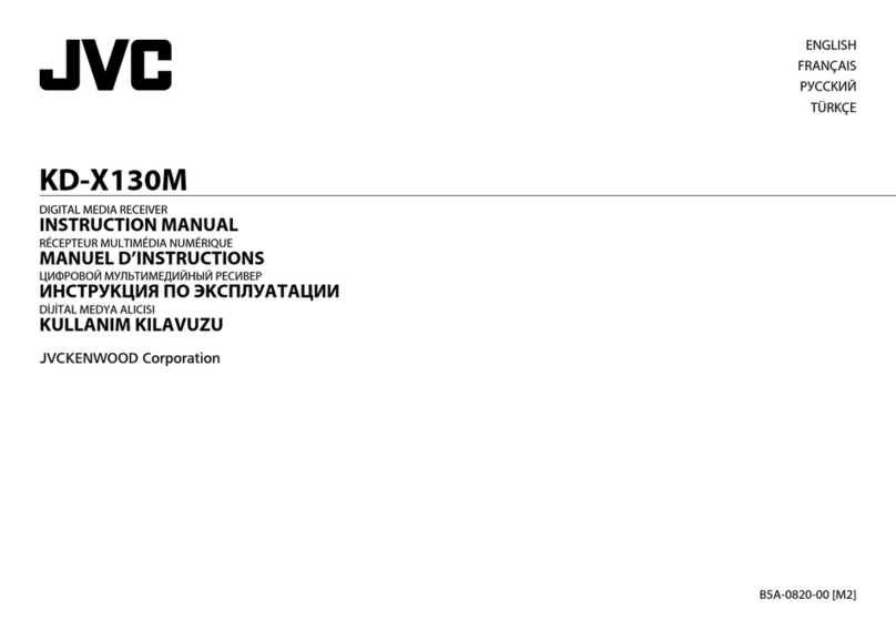 JVC KD-X130M User manual
