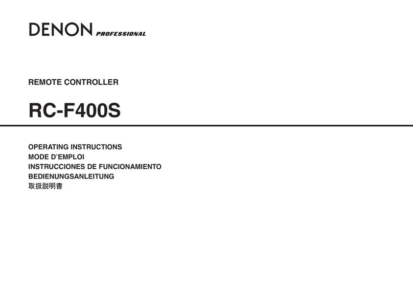 Denon RC-F400S operating instructions